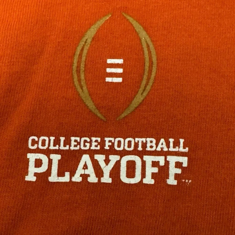 Clemson Tigers College Football Playoff T-Shirt Own The Playoff Large Orange